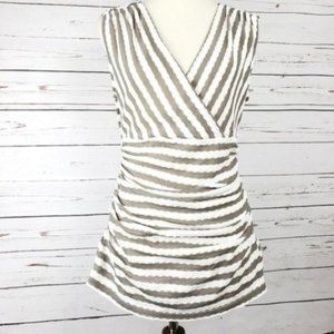 Ann Taylor Wrap Around Bust Blouse Sz M NWT